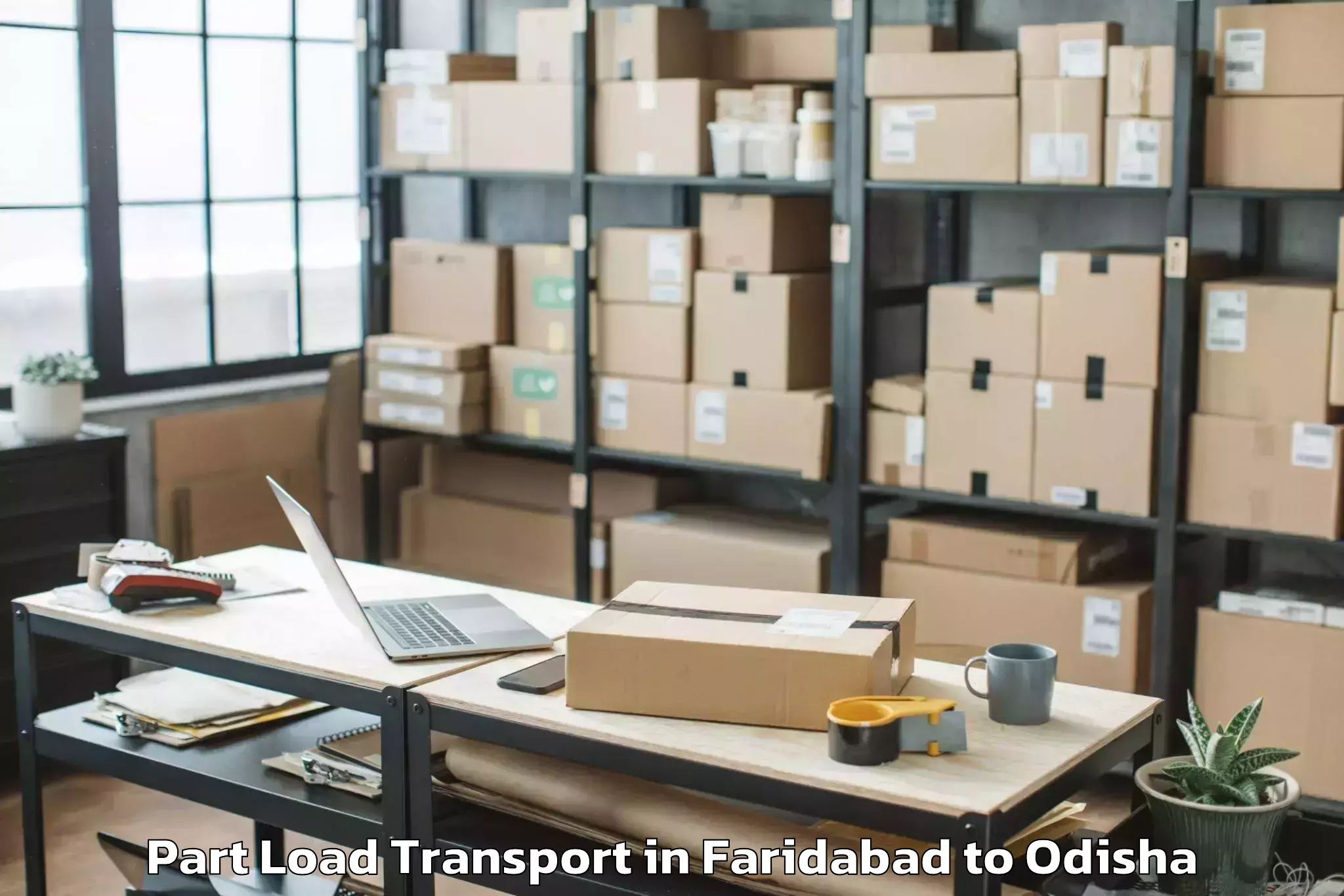 Professional Faridabad to Mahulapada Part Load Transport